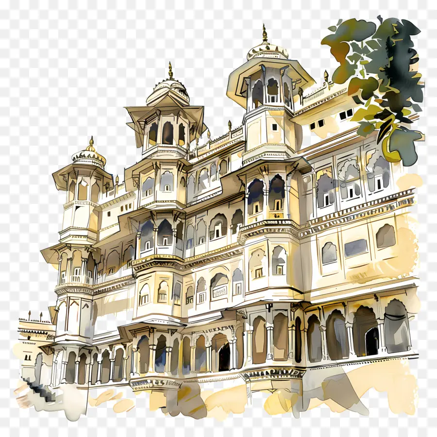 Удайпурский дворец，Великая архитектура PNG