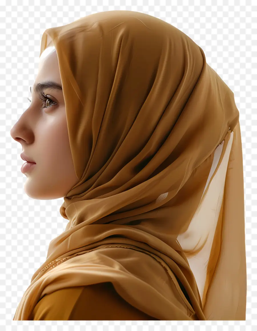Нейтральные тона хиджаб，Хиджаб PNG