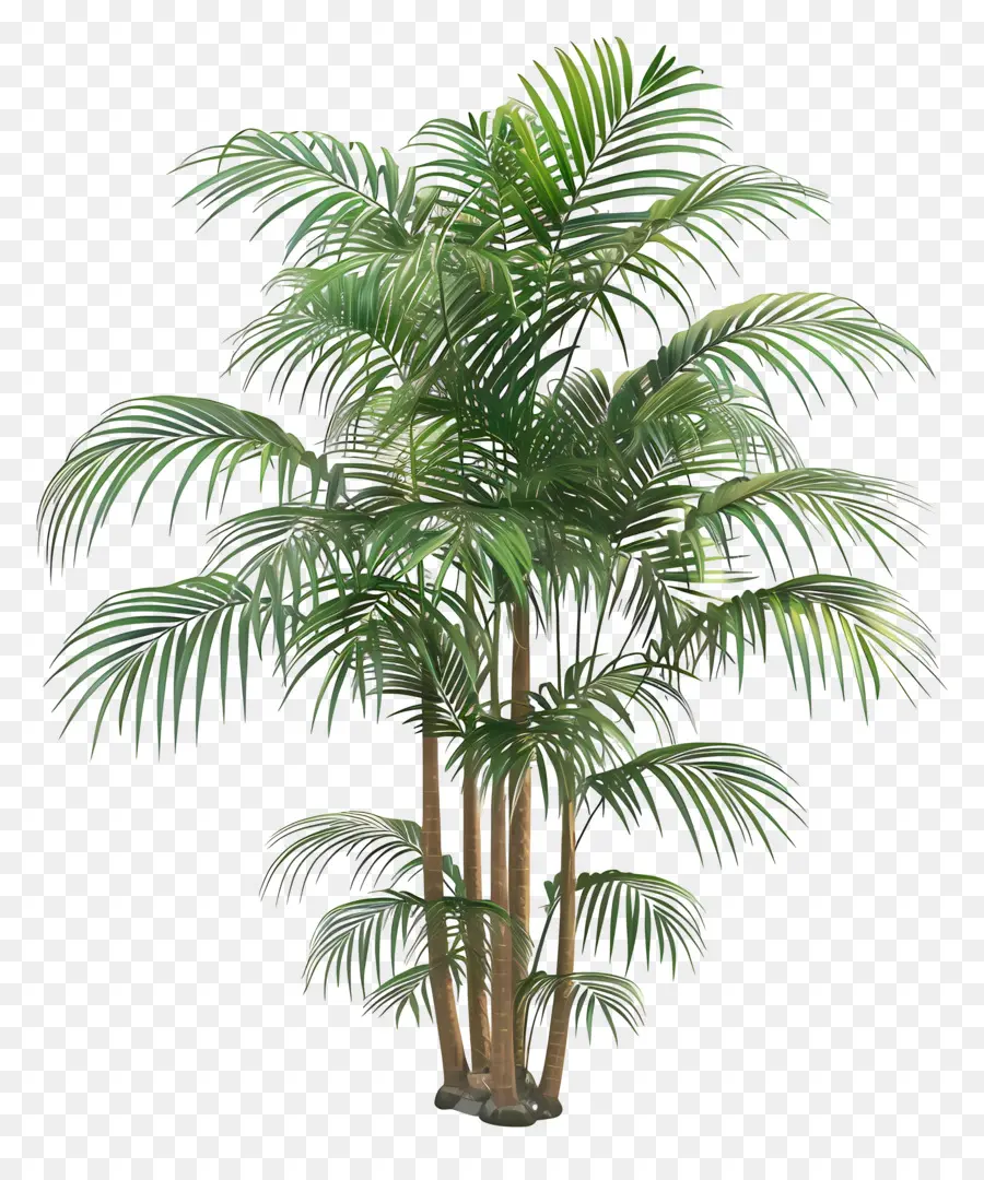 пальма ареки，пальму PNG