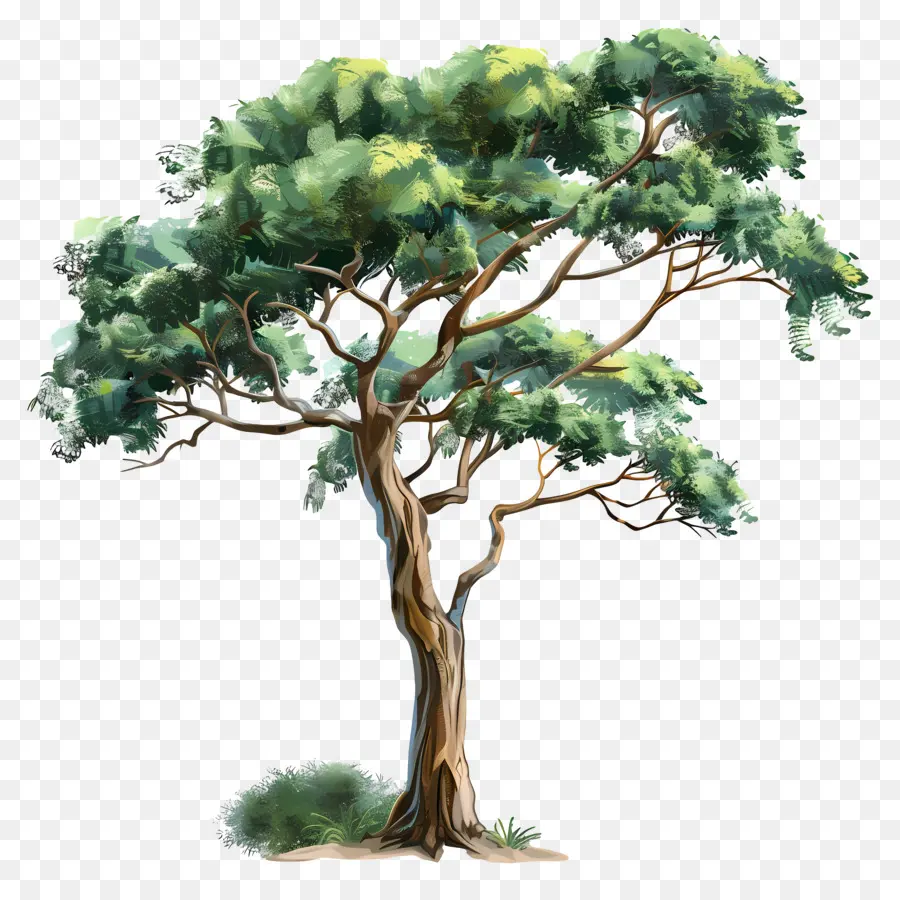 Акация，картина дерево PNG