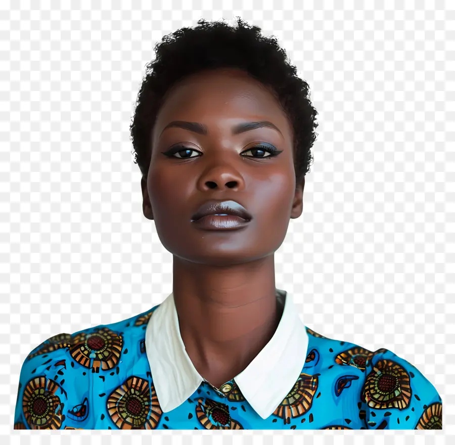африканская женщина，темный цвет кожи PNG