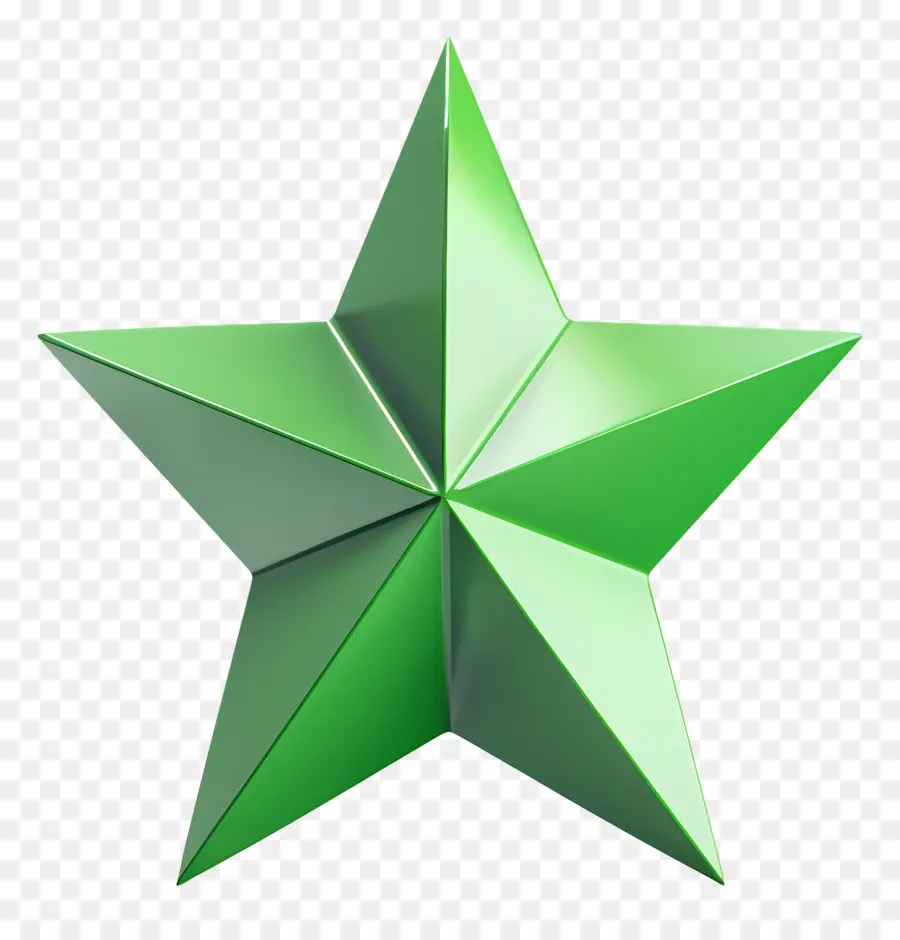 Зеленая звезда，звезда PNG
