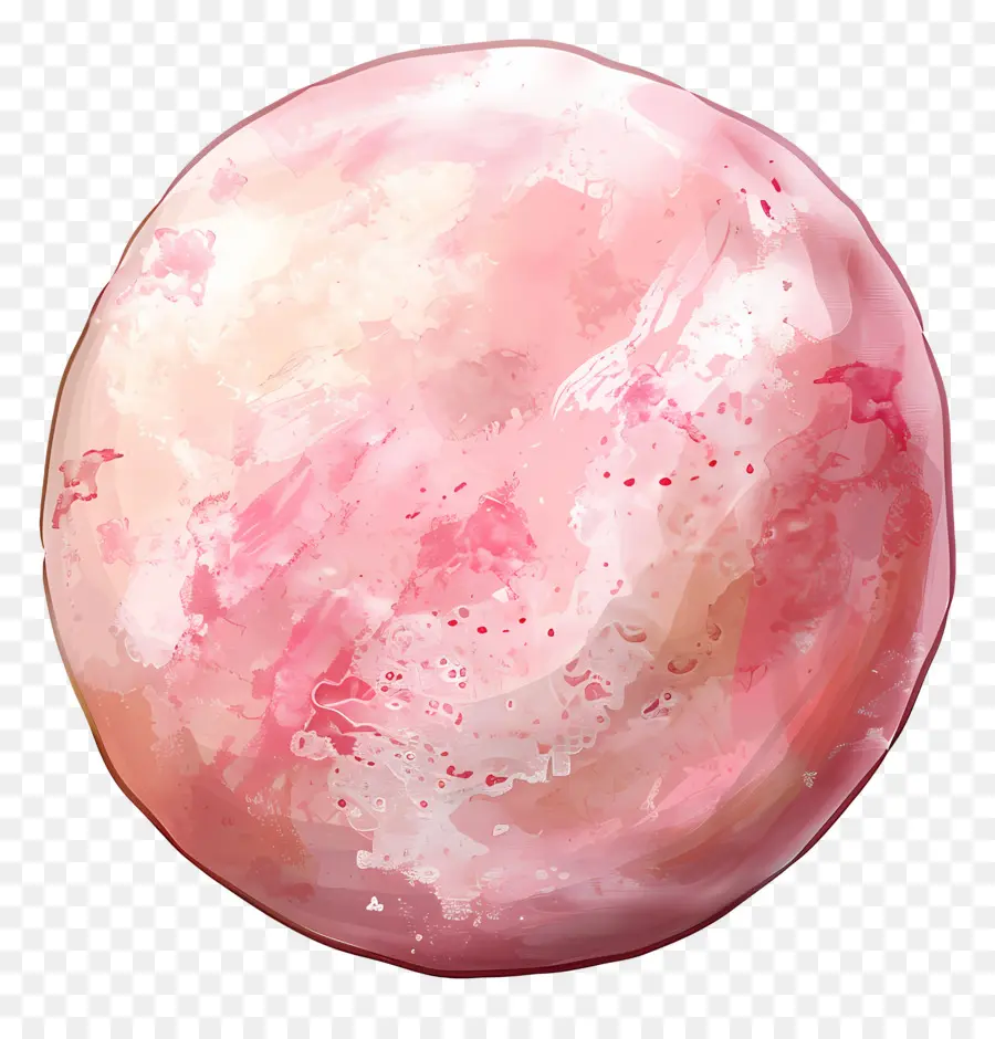 Бомбочка для ванн，розовая сфера PNG