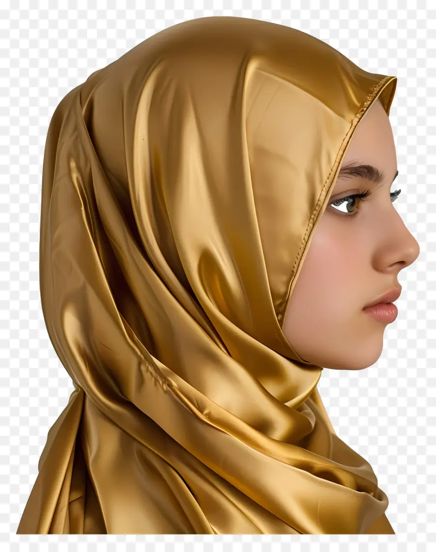 Золотой хиджаб，Женщина PNG