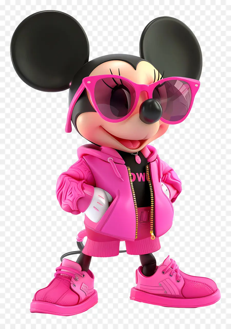 мышь Минни Роза，персонажа из мультфильма PNG