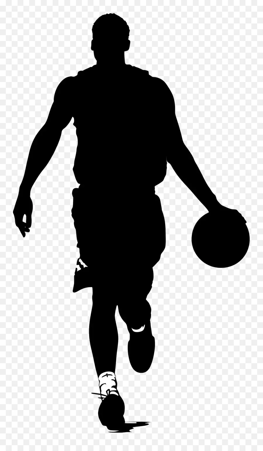 Баскетбольный человек силуэт，ходьба PNG