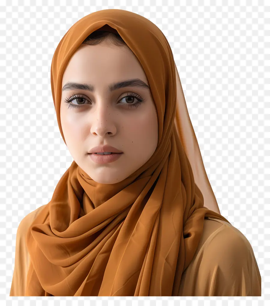 Портретная женщина хиджаб，Хиджаб PNG
