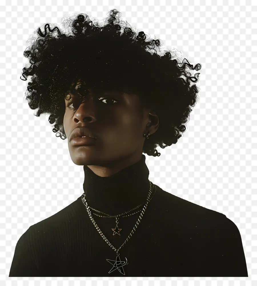 Black Man，молодой человек PNG