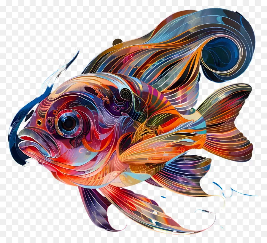 Радужность，красочная рыба PNG