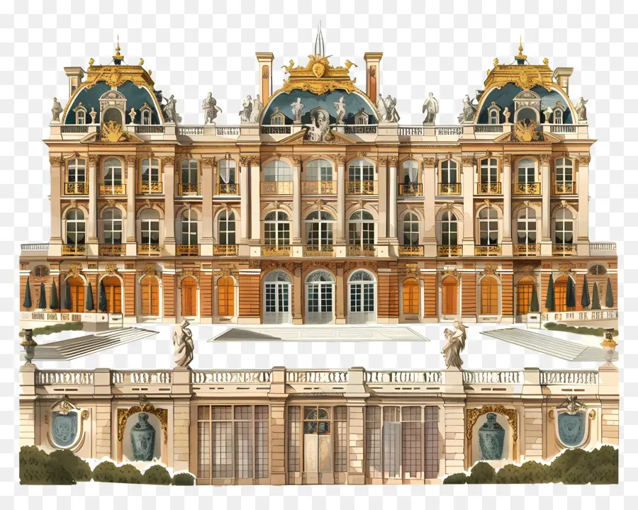 версальский дворец，Французский дворец PNG