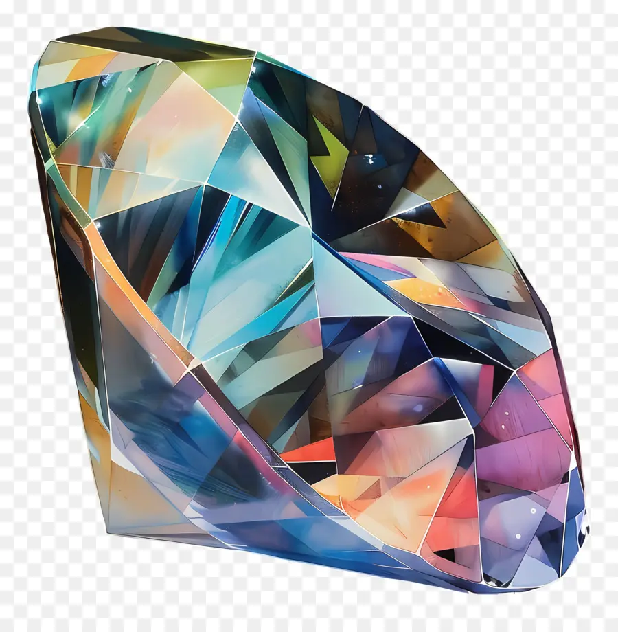 Радужность，огражденный кристалл PNG