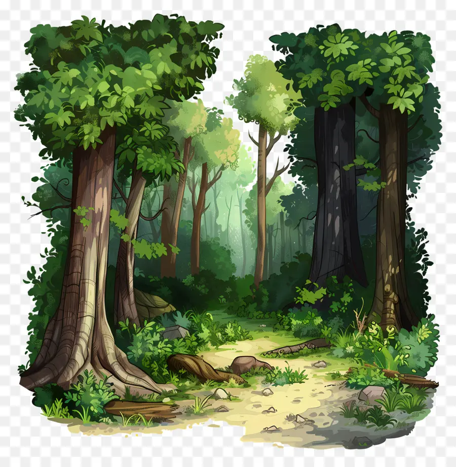 пышный лес，лесные сцены PNG