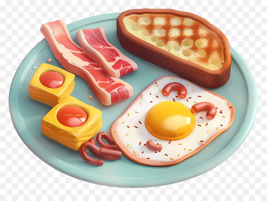 американский завтрак，завтрак PNG