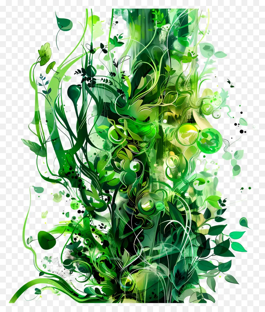 пышный зеленый，зеленые листья PNG