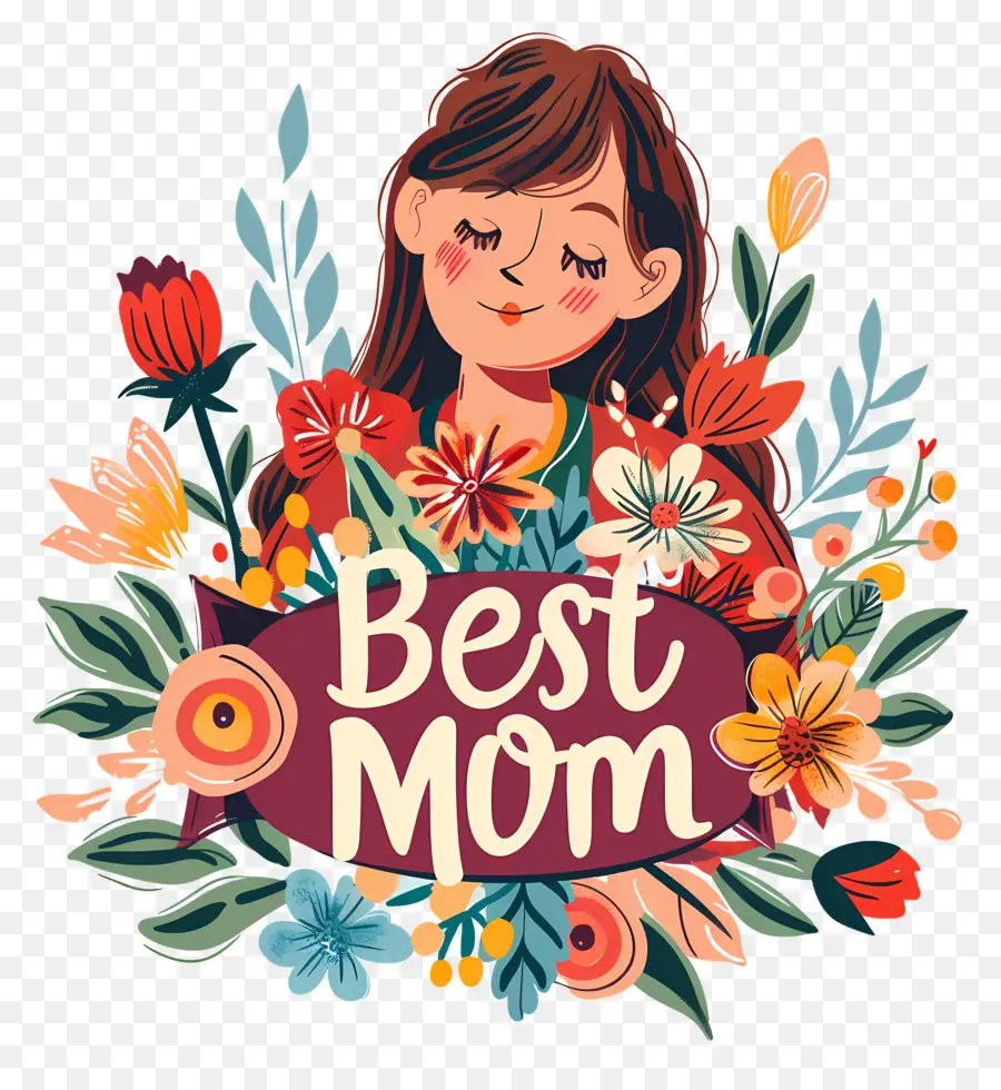 лучшая мама，Mothers Day PNG