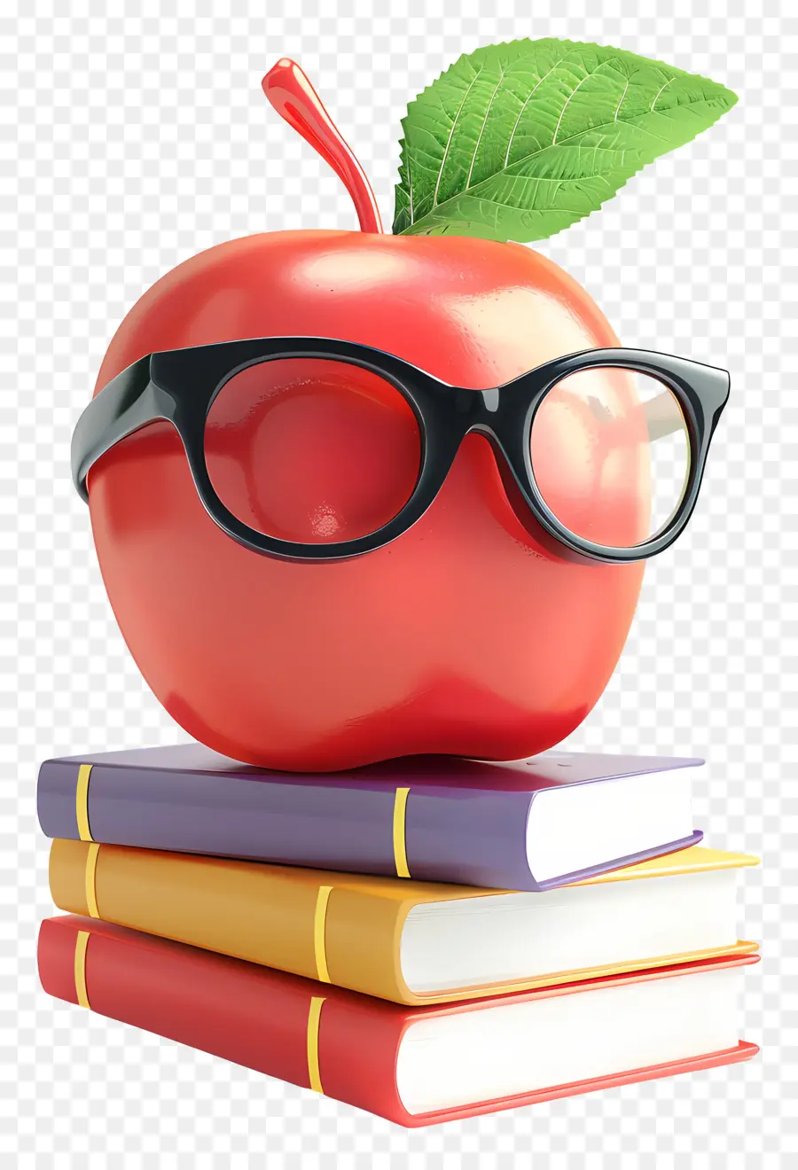 День признательности учителя，красное яблоко PNG