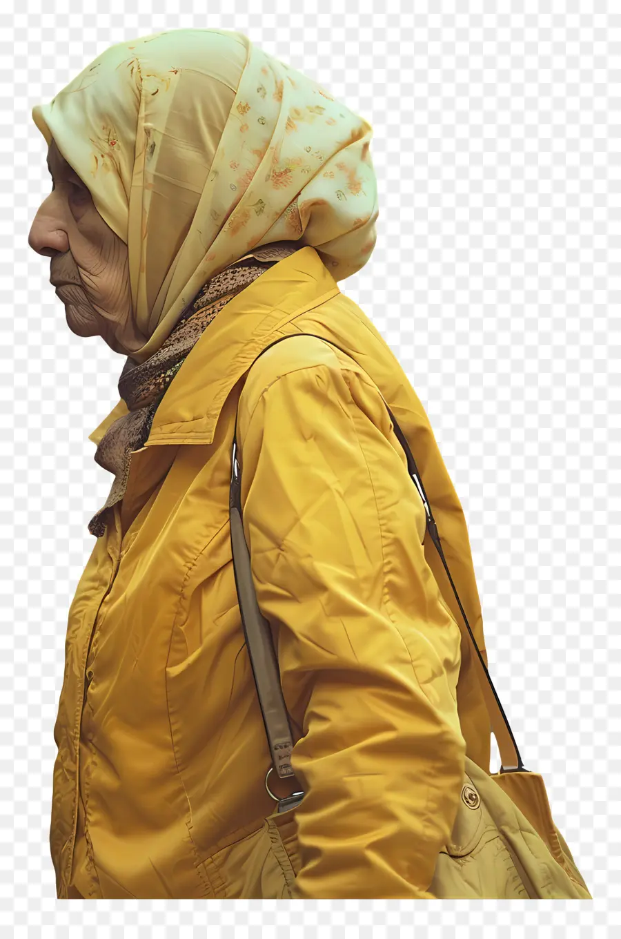 Мусульманская старуха，пожилая женщина PNG