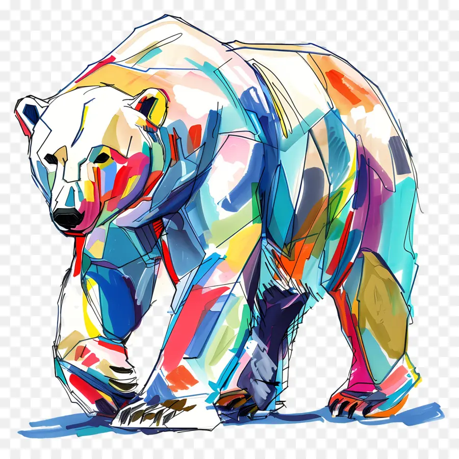 Белый медведь，белый медведь PNG