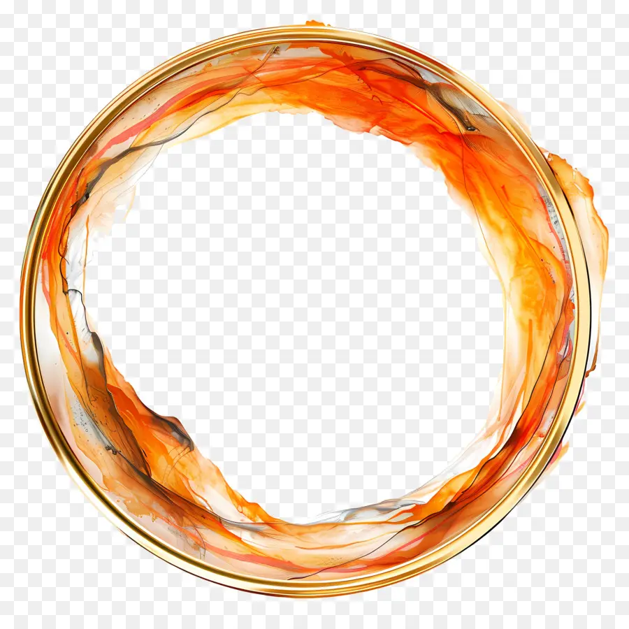 круг кадр，золотое кольцо PNG