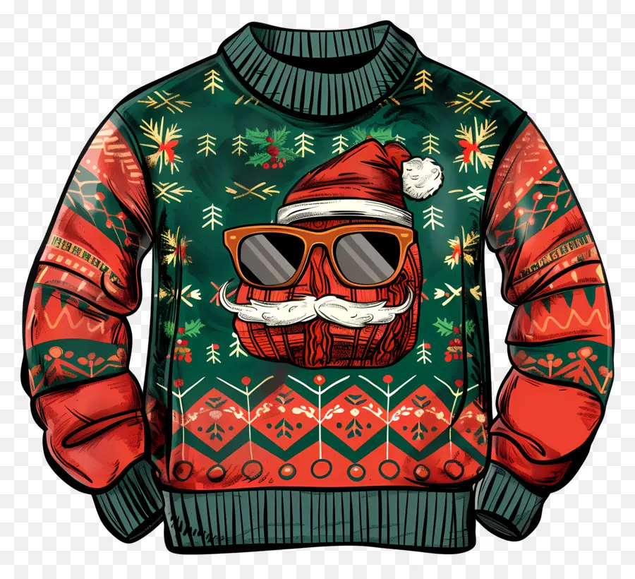 уродливые Рождество свитер，Рождественский свитер PNG