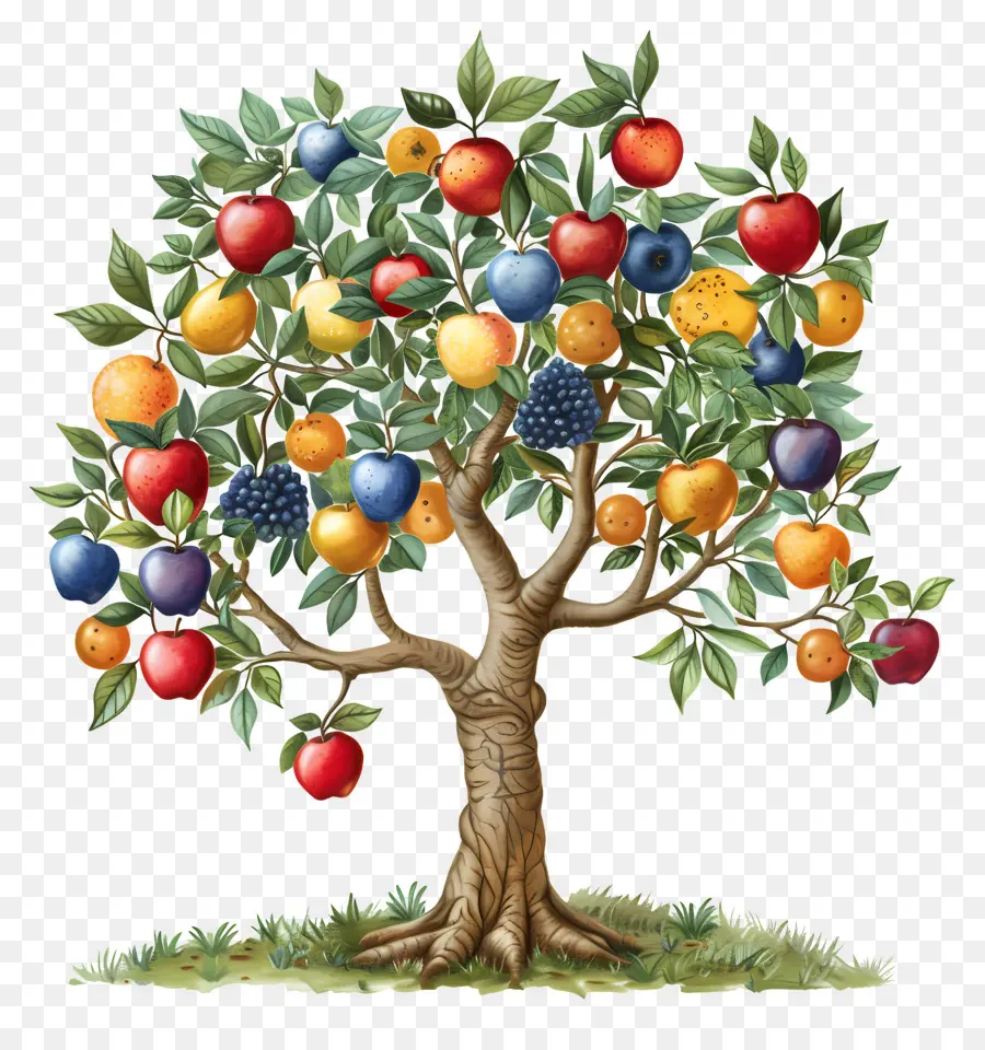 Фруктовое дерево，Яблоки PNG