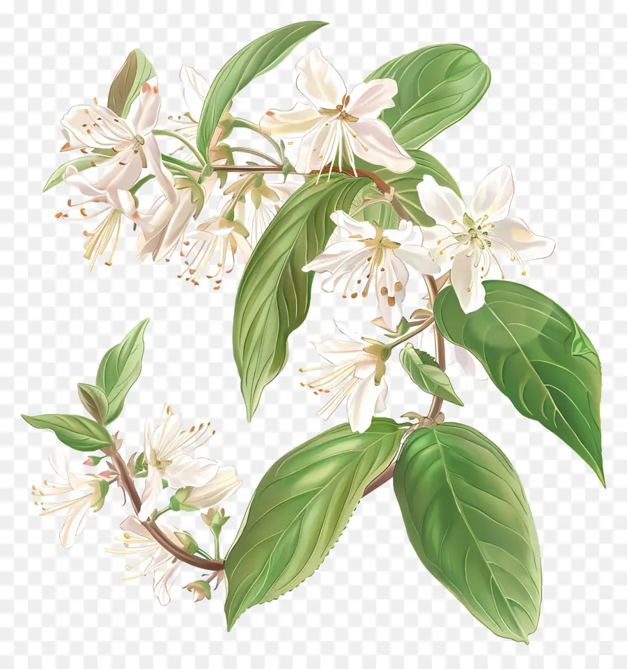 Deutzia Gracilis，цветущее дерево PNG
