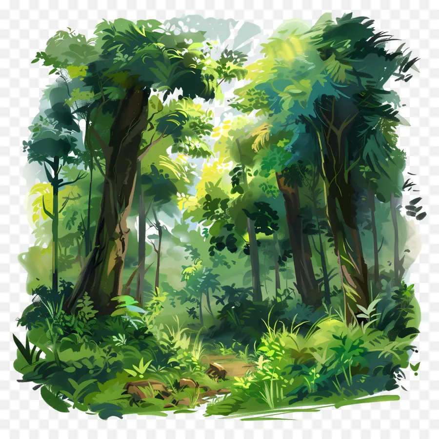 пышный лес，лес PNG