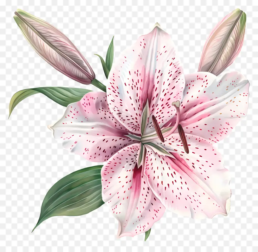Звездный цветок，розовая Лилия PNG