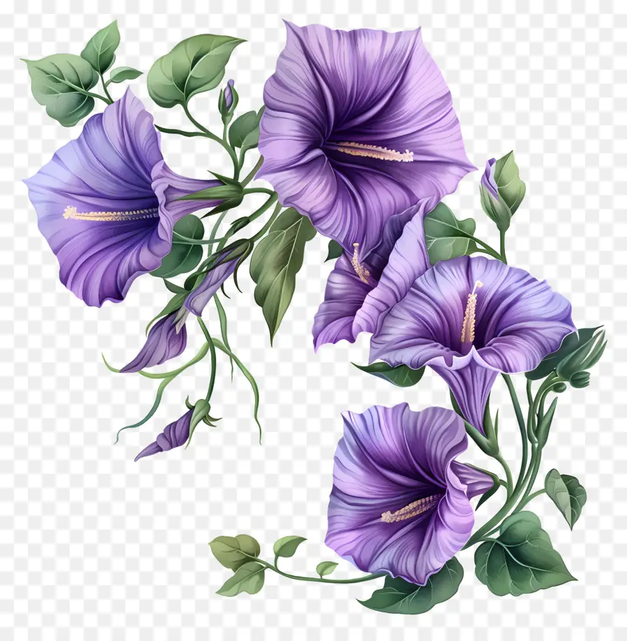 фиолетовый утренняя слава，Утренняя слава цветок PNG