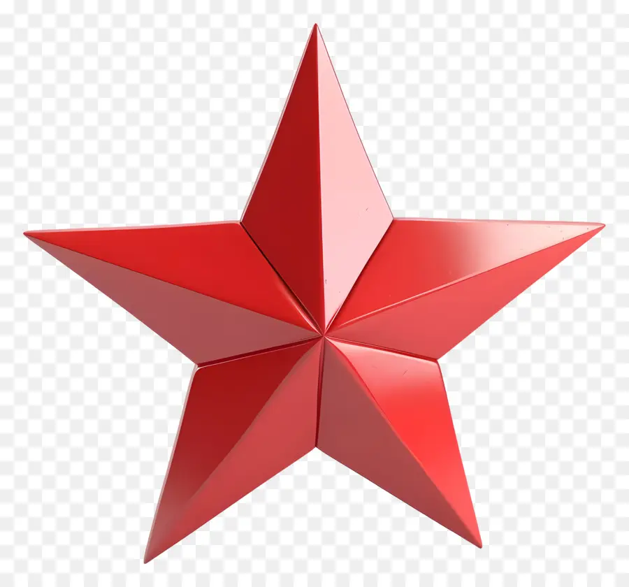 Красная звезда，вверх дном треугольника PNG