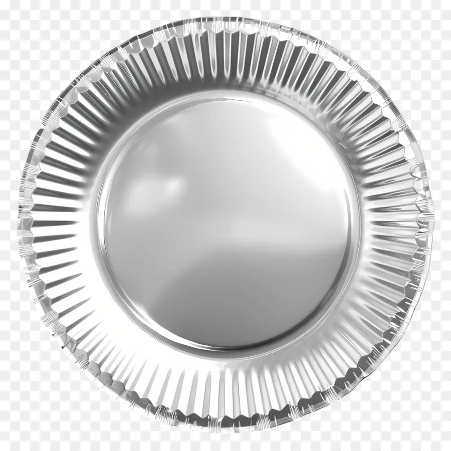 Серебряная бумажная тарелка，Большое блюдо PNG