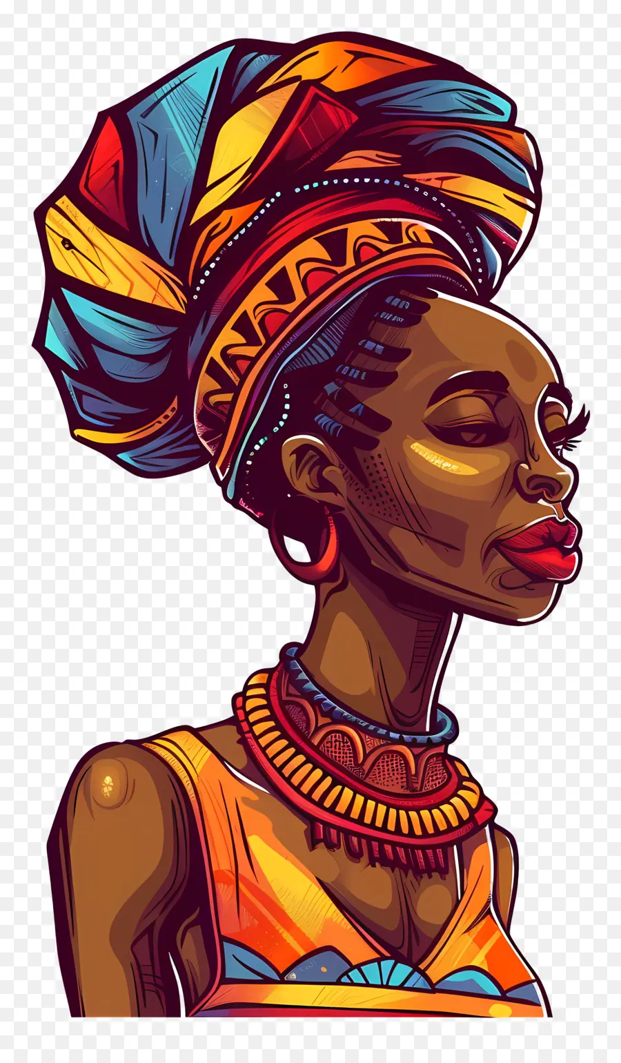 день Африки，Африканская традиционная платья PNG