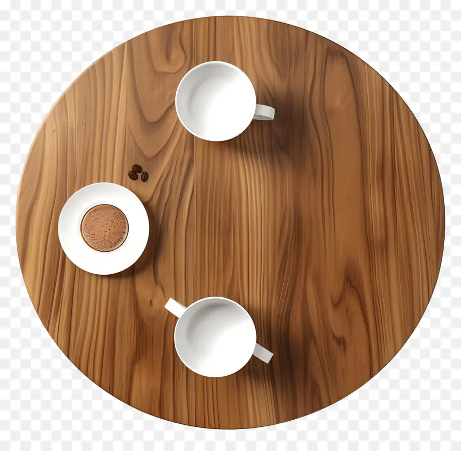 Вид на кофейный столик，Wooden Table PNG