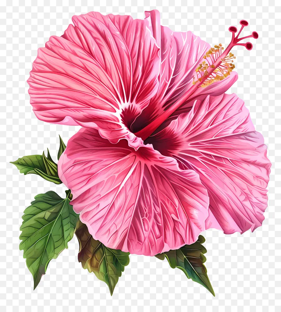 Hibiscus Pink，гибискус PNG