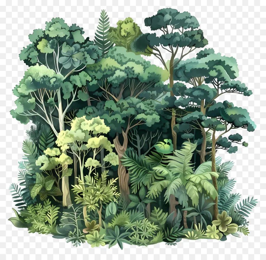 пышный лес，лес PNG