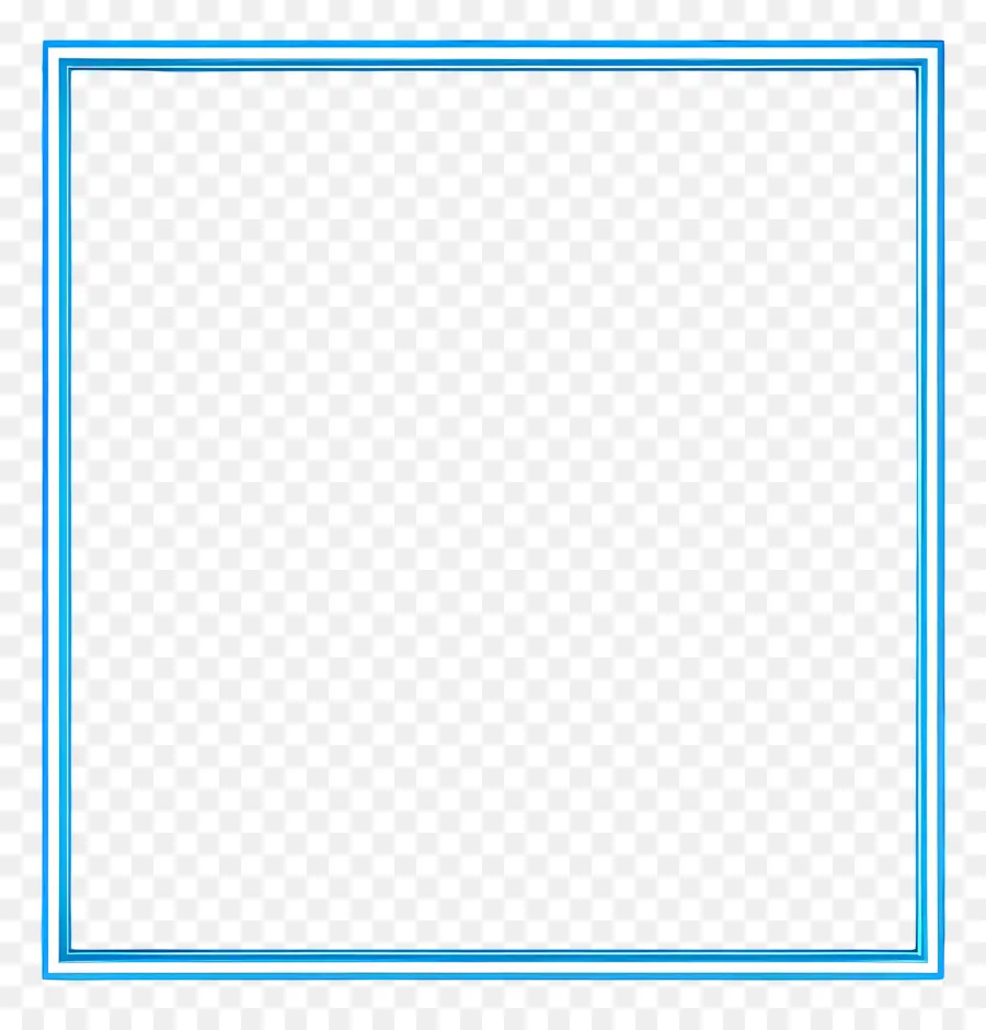 неоновая синяя рама，квадратная рамка PNG