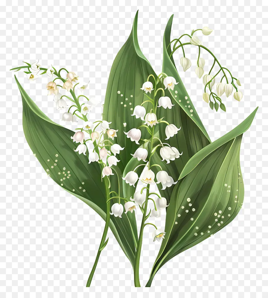 Ландыш，цветы PNG