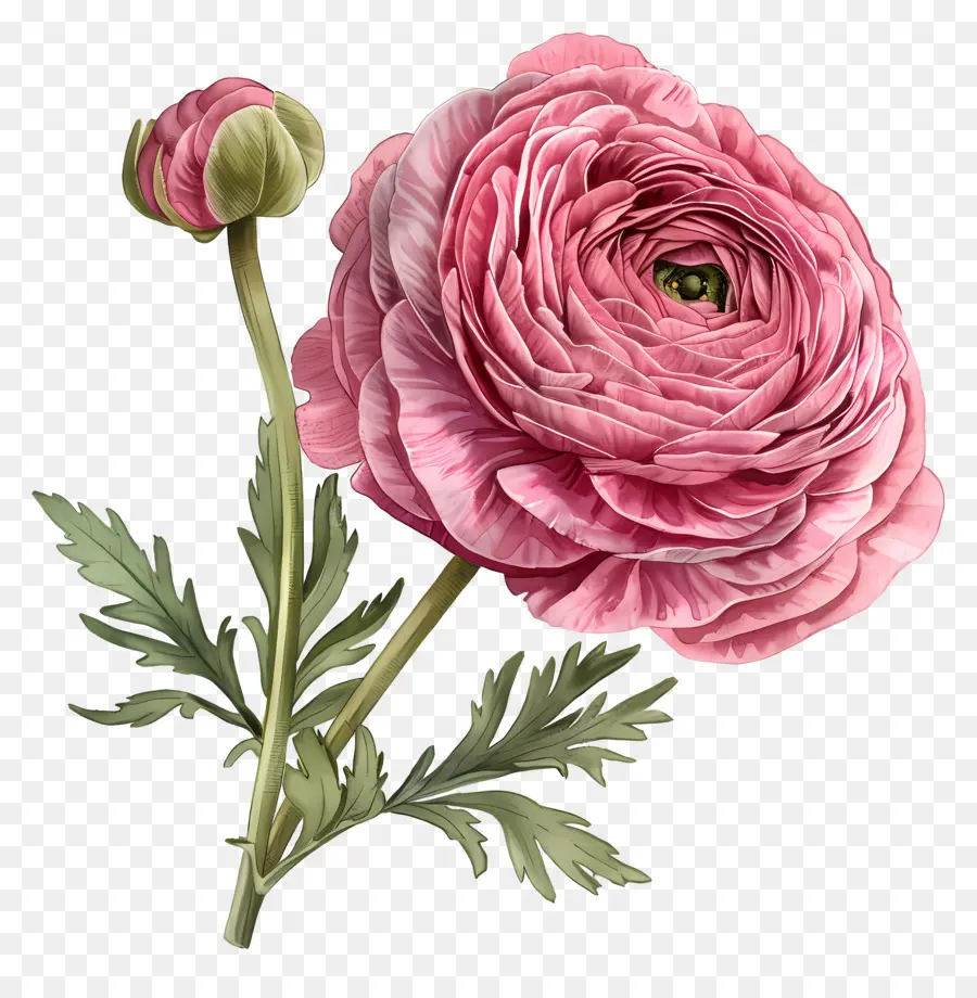 лютик цветок，розовый цветок PNG