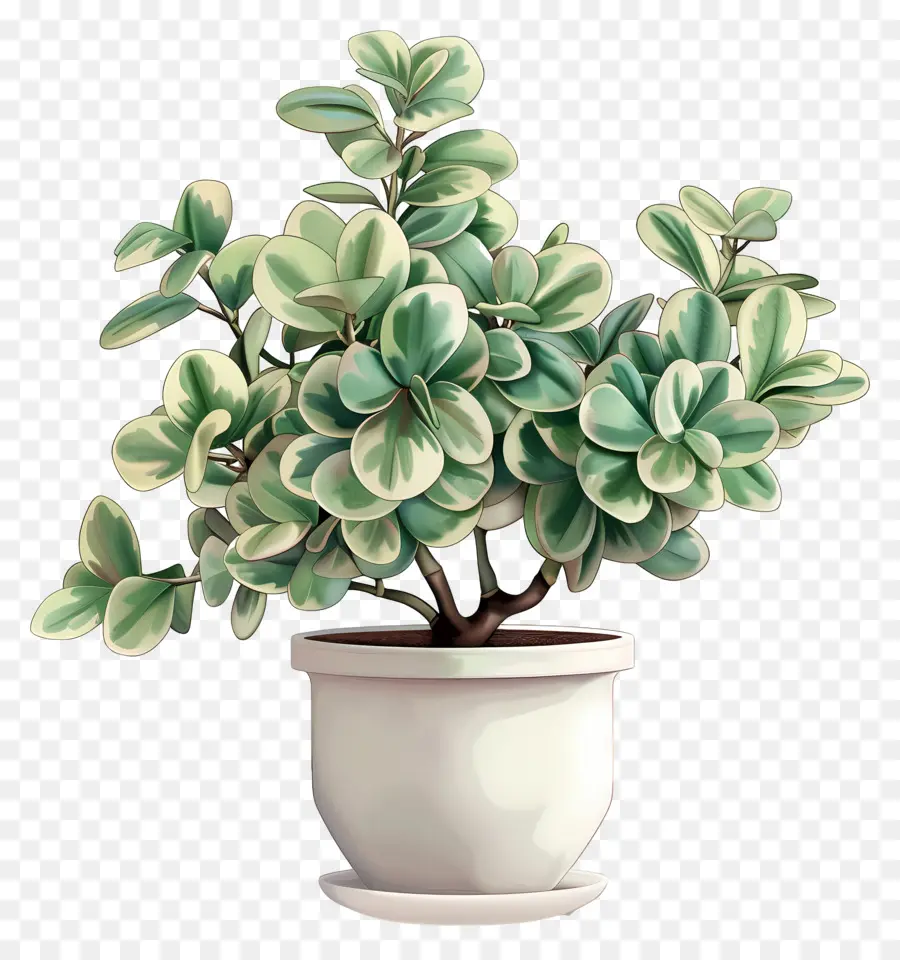 Расположенное нефритовое растение，комнатные растения PNG