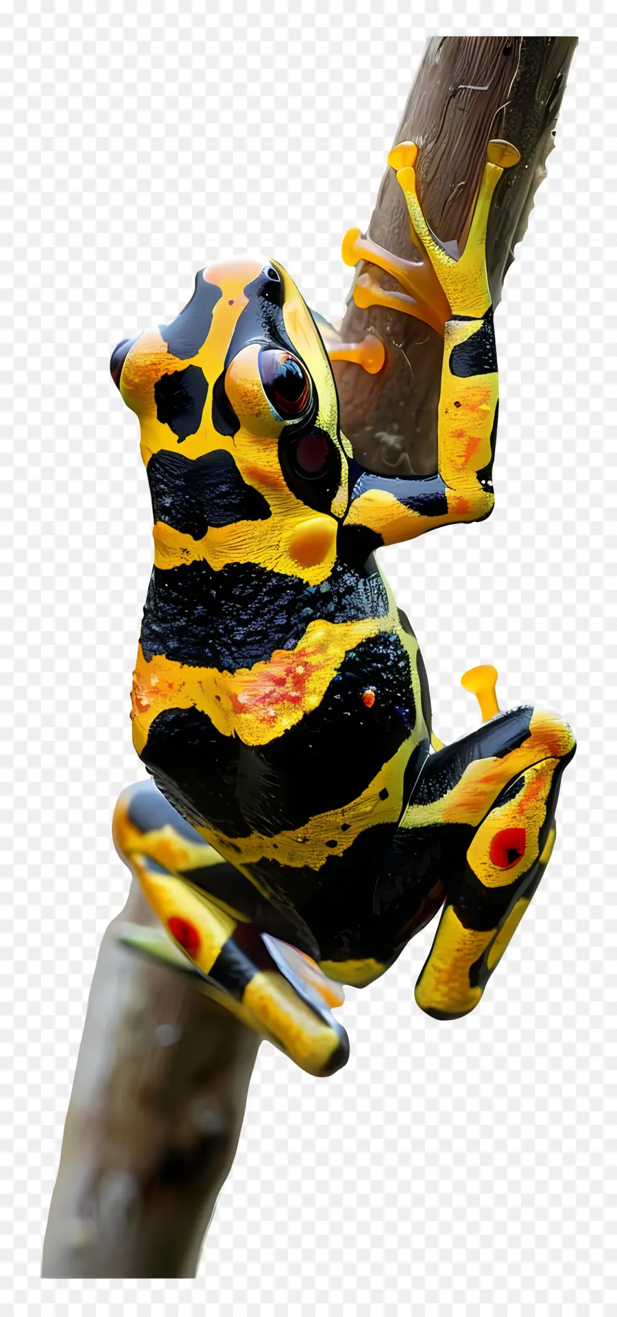 Лягушка，желтая и черная лягушка PNG