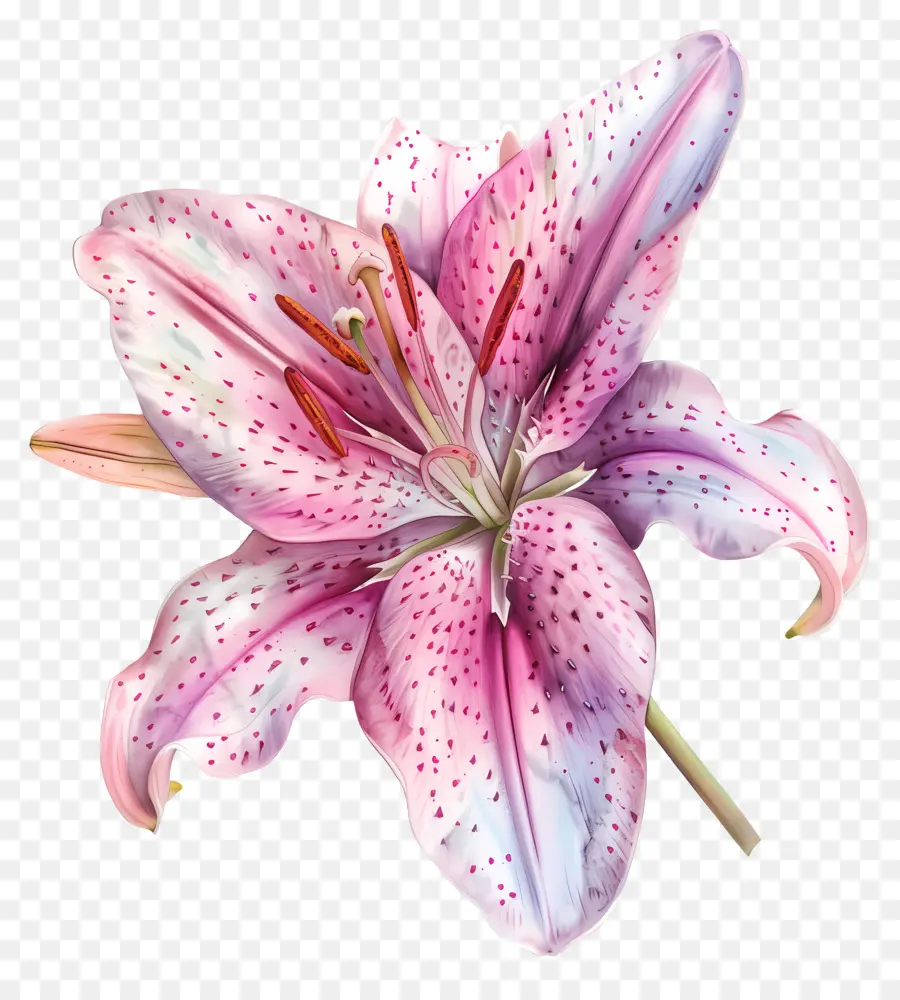Звездный цветок，розовая Лилия PNG