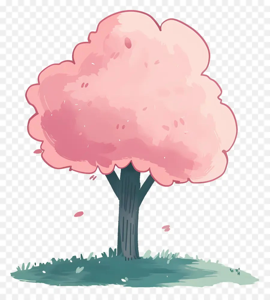 Дерево каракули，розовое дерево PNG