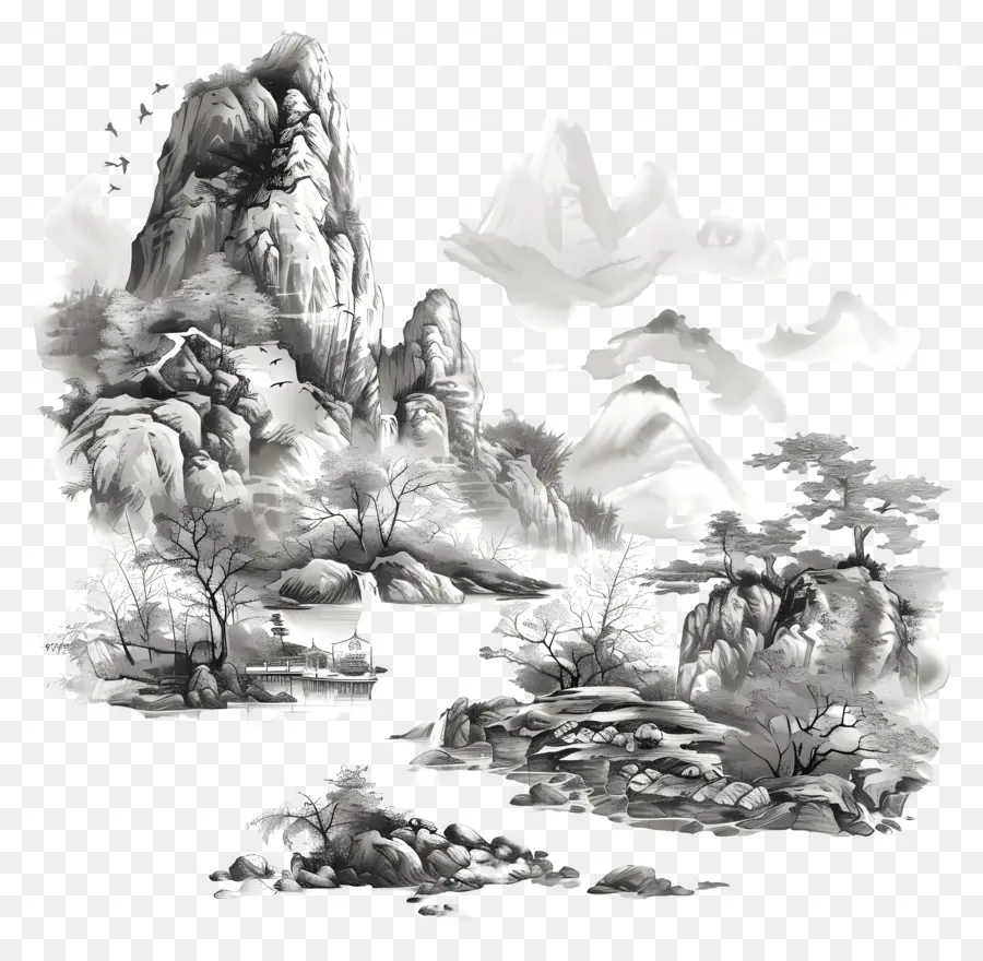 Китай，природа PNG