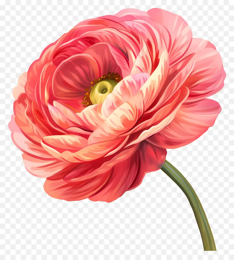 лютик цветок，розовый цветок PNG
