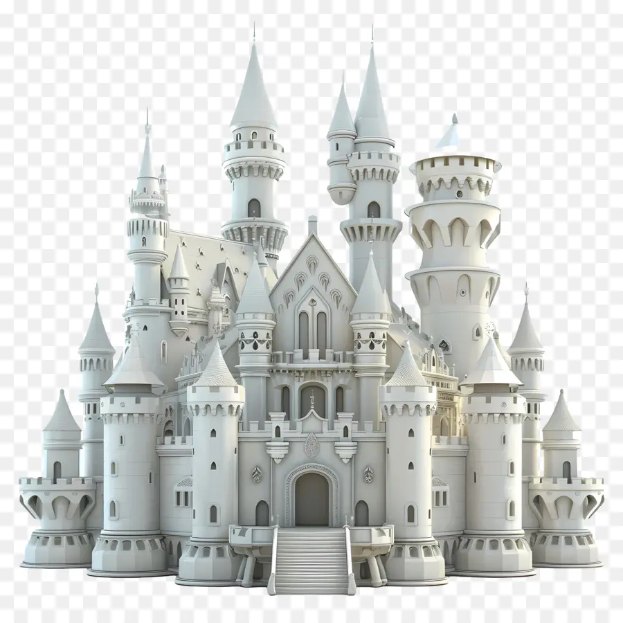 Белый Замок，Белый каменный замок PNG