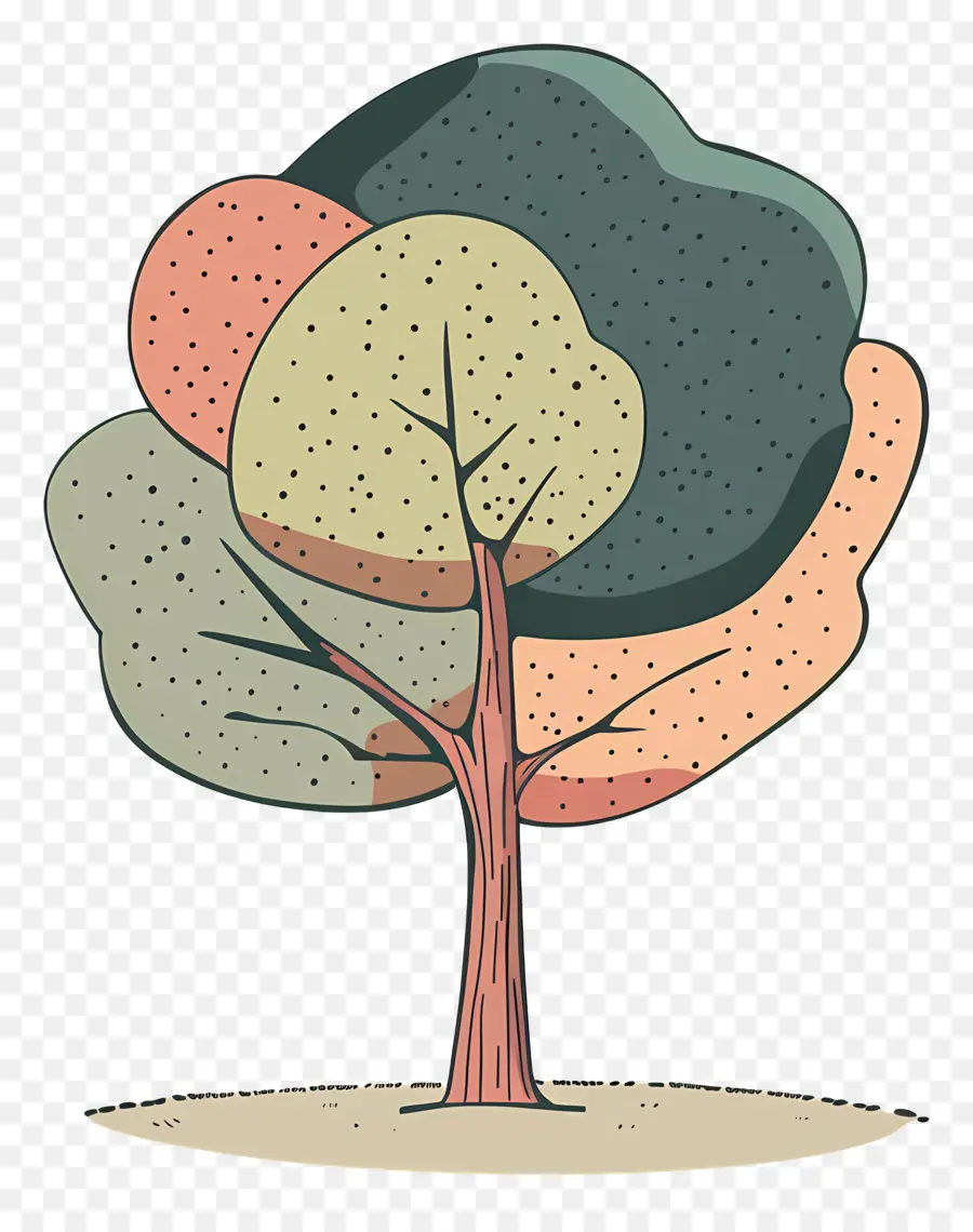 Дерево каракули，Дерево PNG