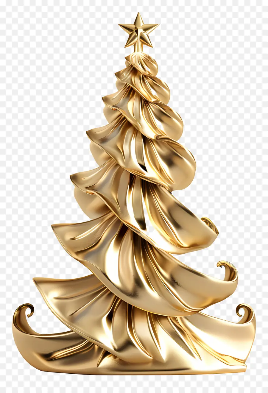 Рождественская елка，золотой рождественская елка PNG