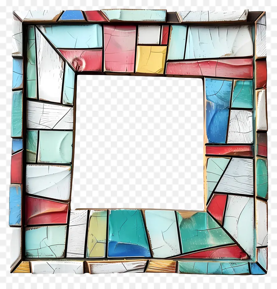 Современная фотокадра，Мозаичная плитка PNG