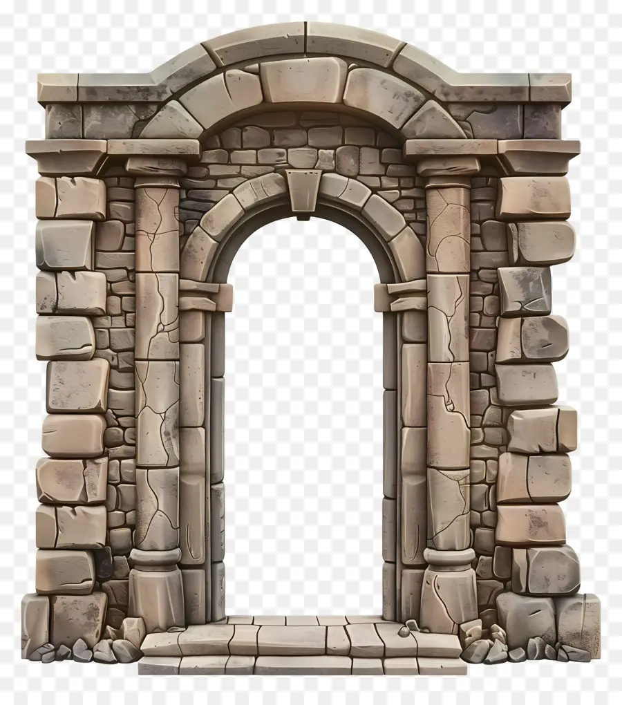 каменная дверная рама，каменная арка PNG