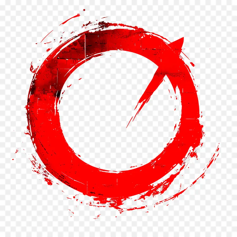 красный круг со стрелкой，Абстрактное искусство PNG